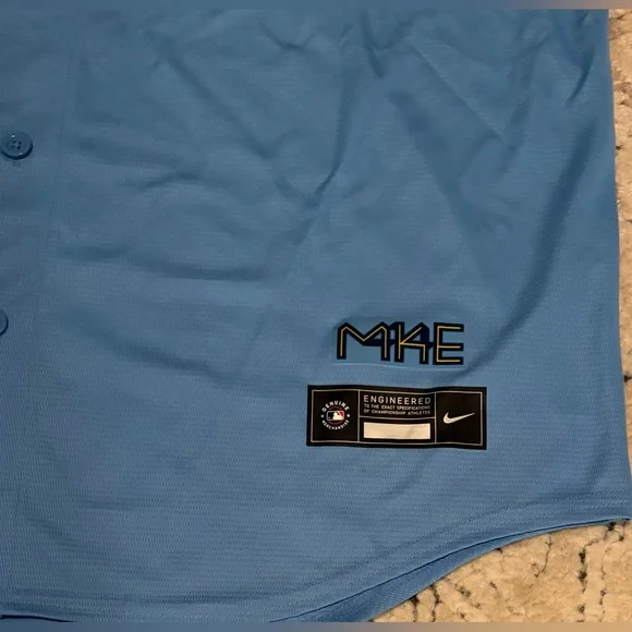 Nike Authentic Milwaukee Brewers City Connect Christian Yelich Jersey Men’s XL - Picture 6 of 8